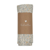 Liberty Print Muslin Swaddle-Cream/Blue