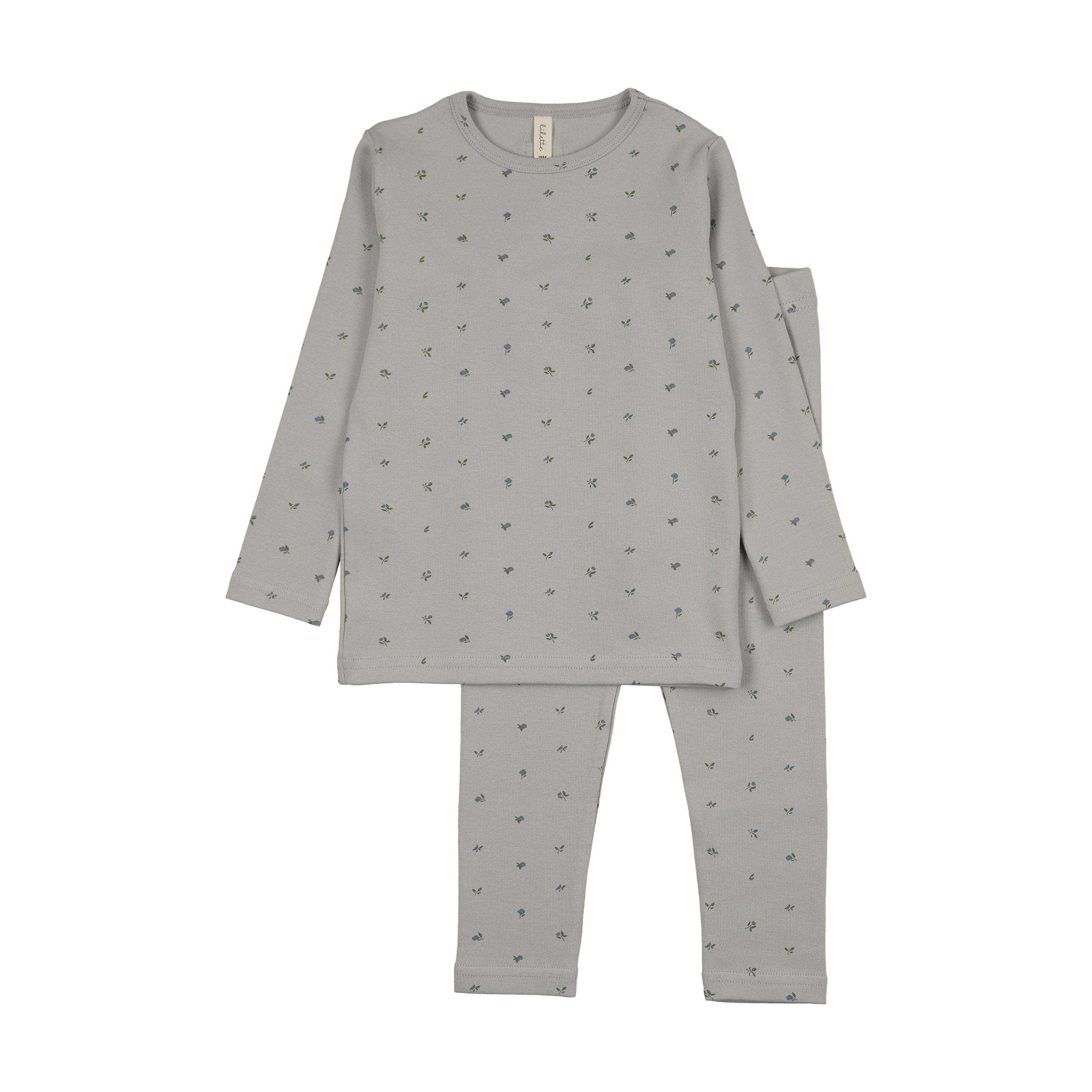 Bitsy floral lounge set-pale blue