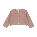 Le bebe knit cardigan-dusty pink