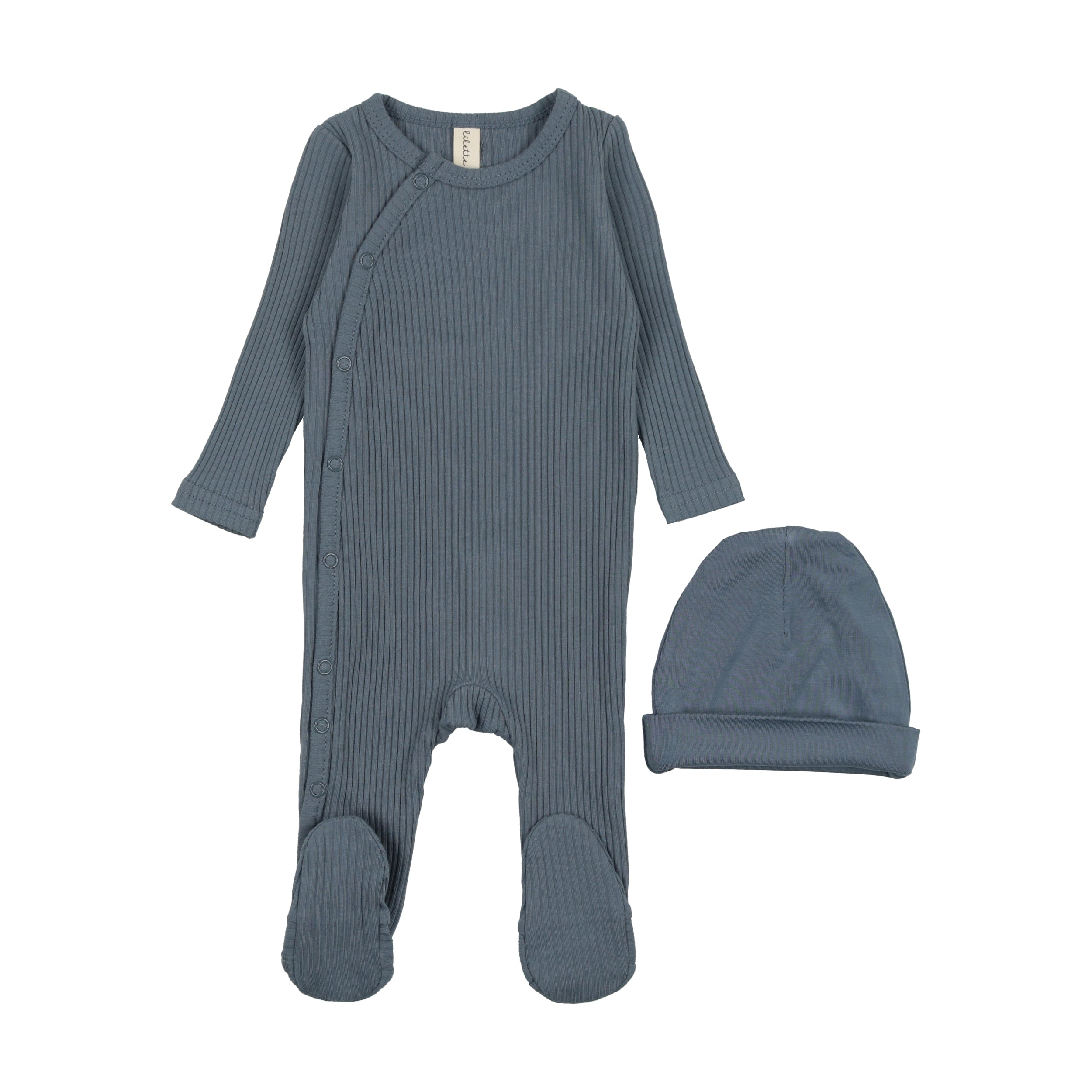 Side Snap Rib Footie Set-
