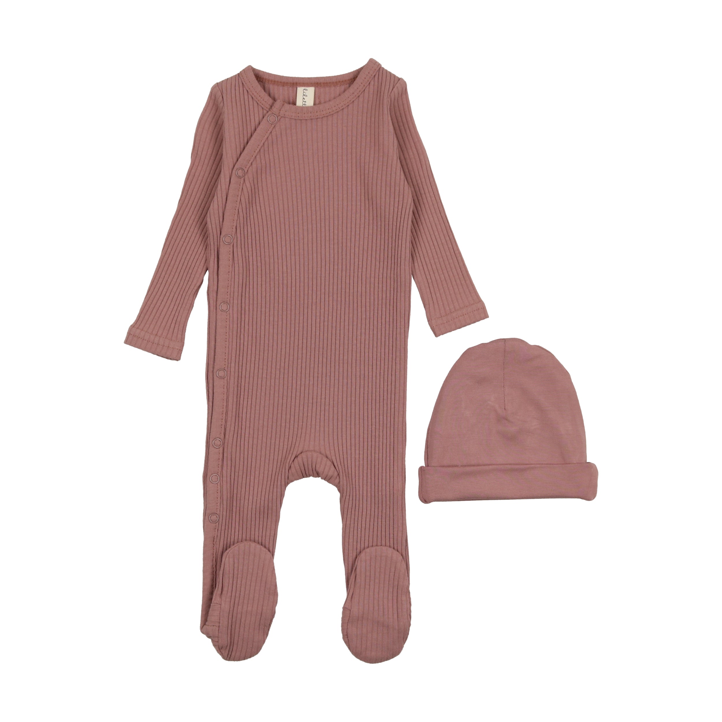 Side Snap Rib Footie Set-