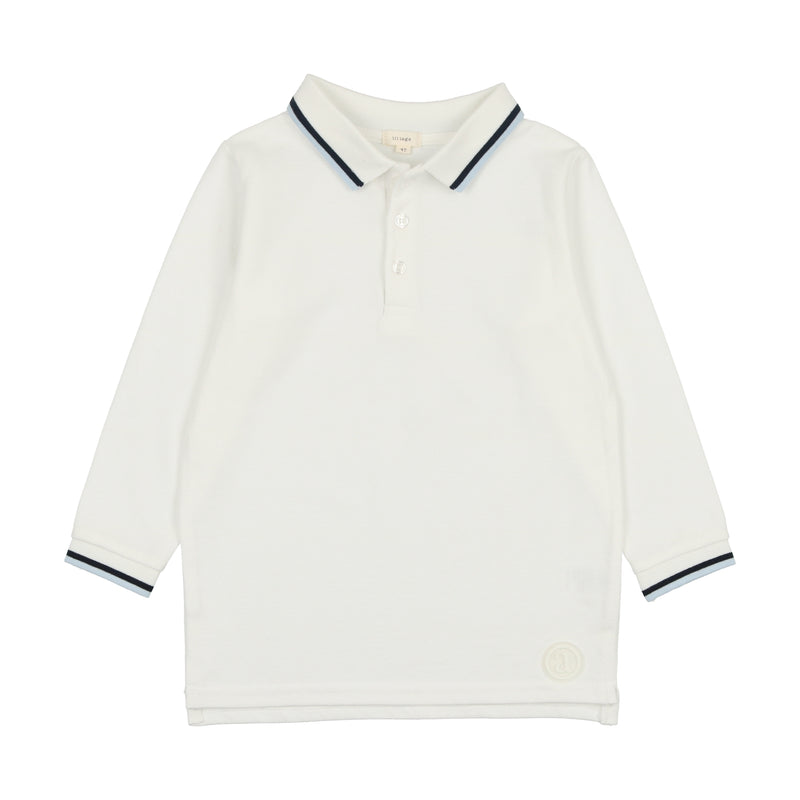 SOLID LONG SLEEVE POLO