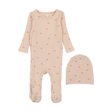 Side Snap Flower Footie Set