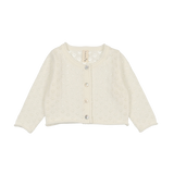 Knit Pointelle Cardigan - Ivory