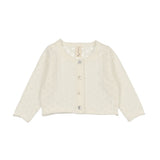 Knit Pointelle Cardigan - Ivory