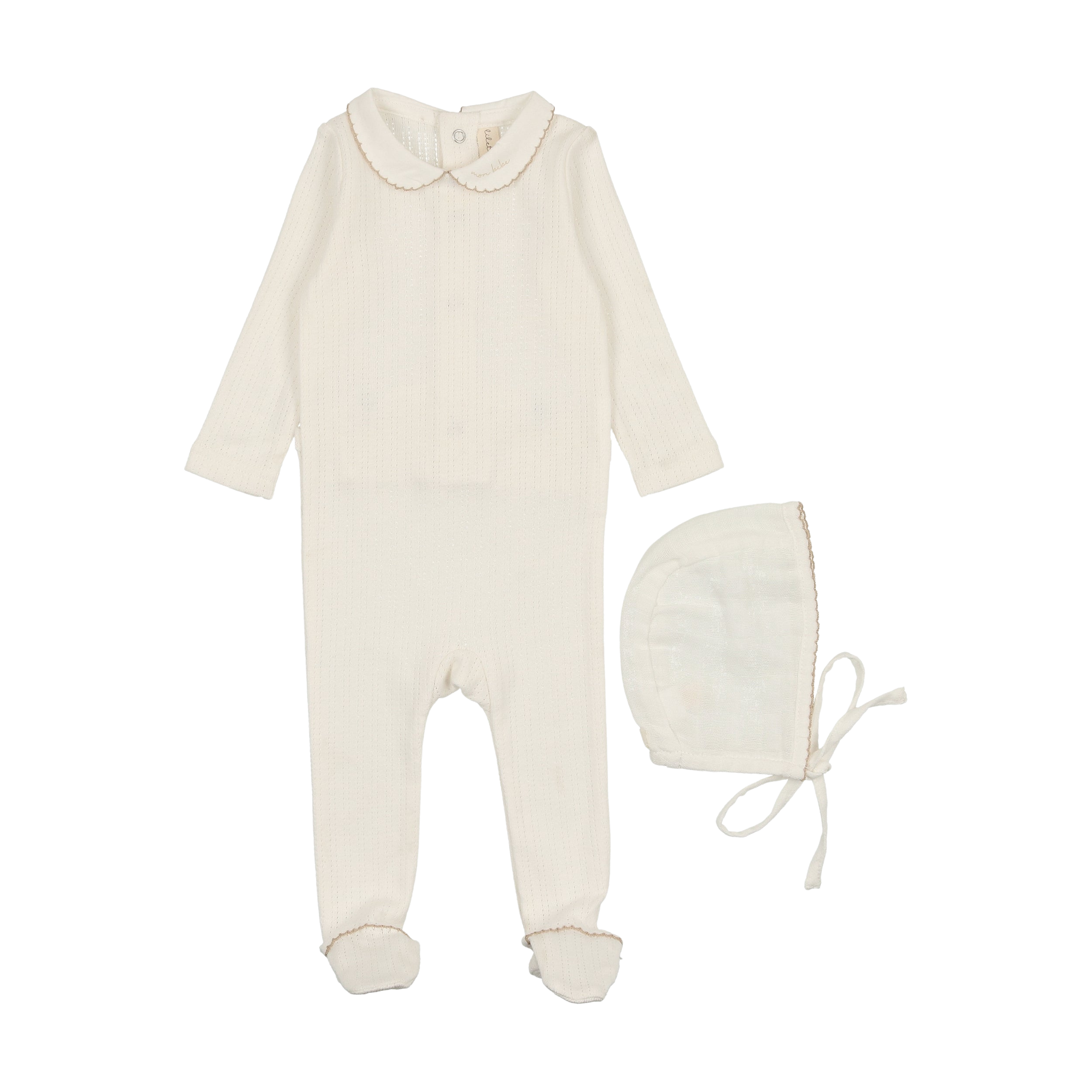 Edged Collar Footie Set