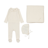 Edged Collar Layette Set