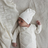 Take Me Home Clover Footie Set-Cream/Pale Blue