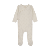 Take Me Home Clover Footie-Cream/Oat