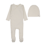 Take Me Home Clover Footie Set-Cream/Pale Blue