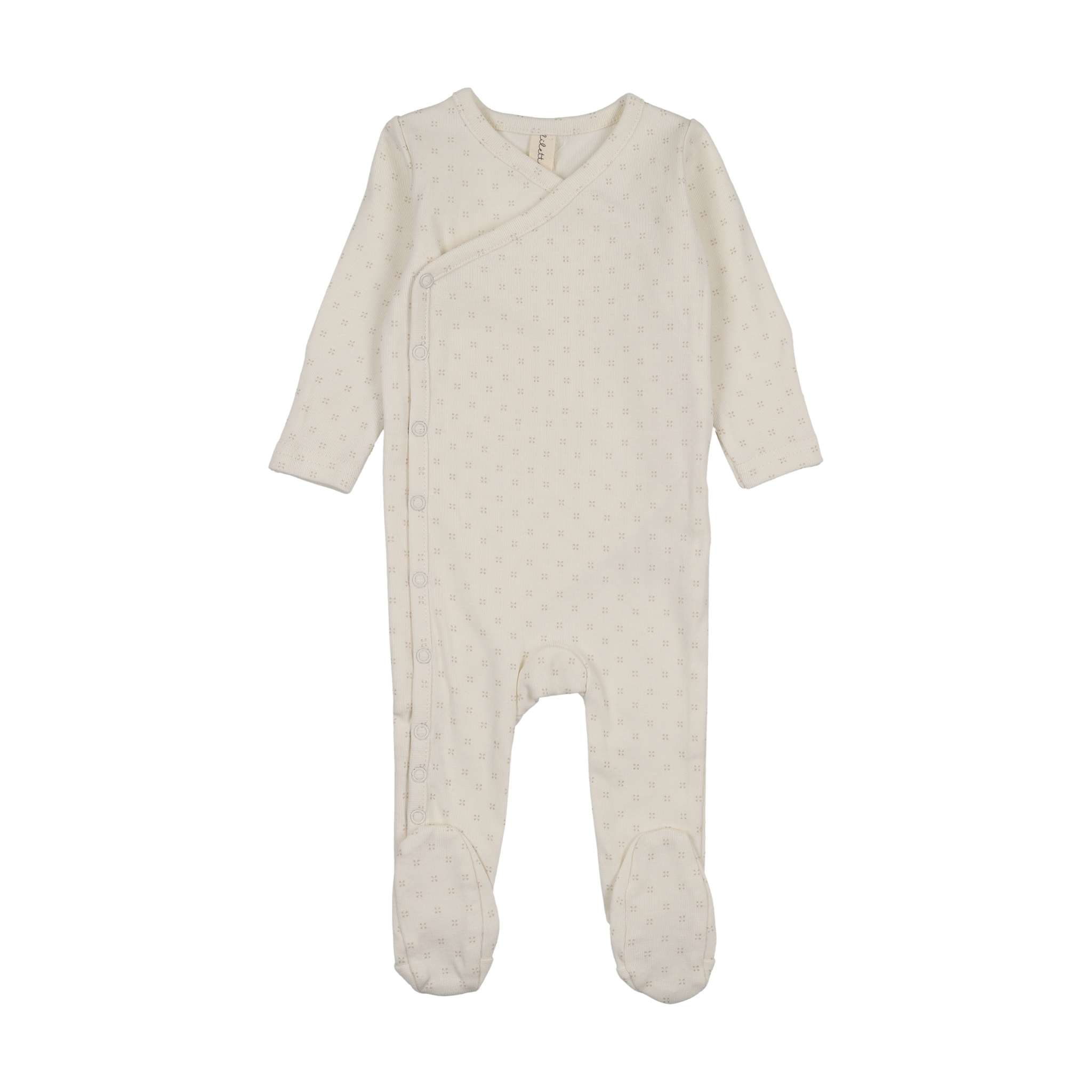 Take Me Home Clover Footie-Cream/Dustypink