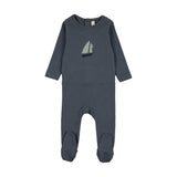 Nautical Graphic Footie-Off Navy