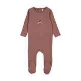 Bouquet Graphic Footie-Mauve