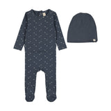 Paper Boat Footie Set-Off Navy