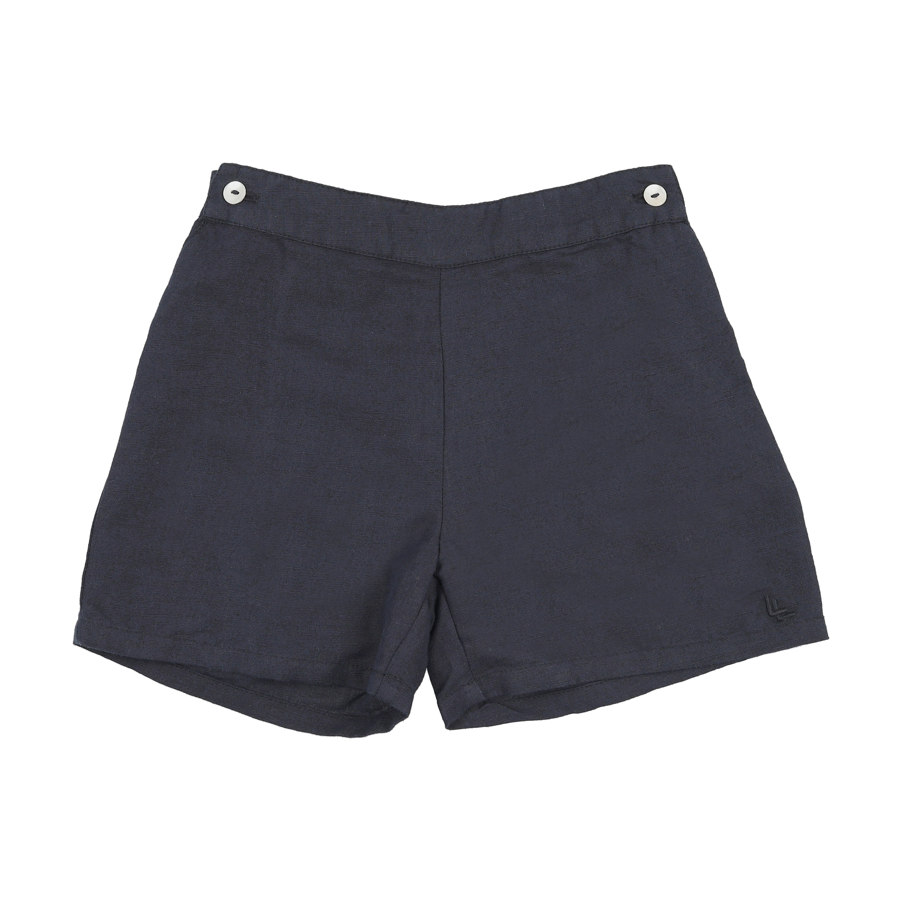 Solid Shorts-Navy