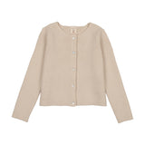 Ribbed Cardigan-Wheat