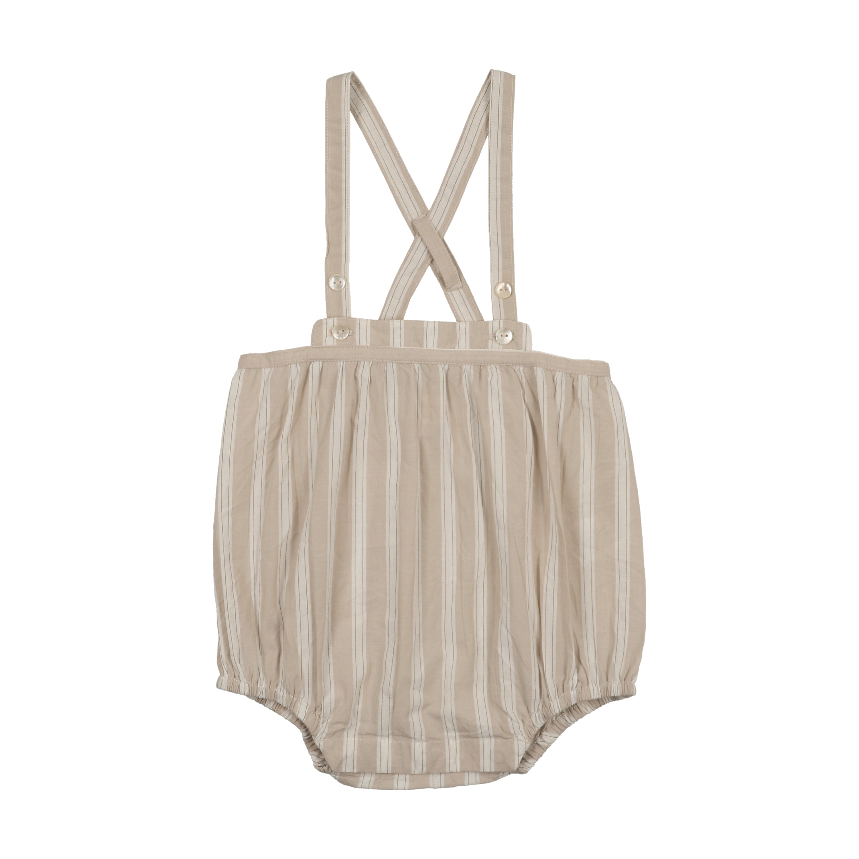 Striped Suspender Bloomers-Wheat Stripe