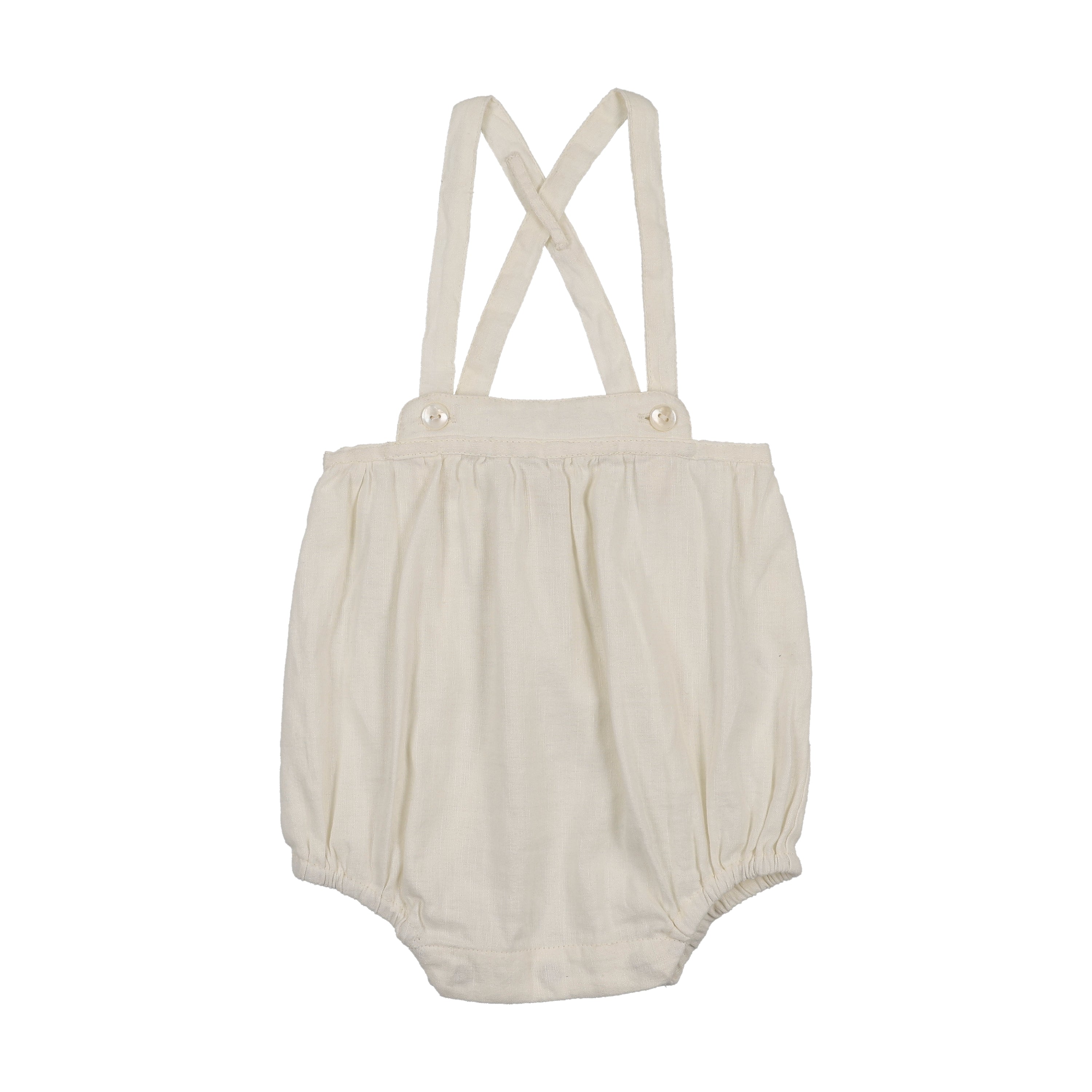Linen Suspender Bloomers-Cream