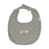 Floret Print Bib-Light Blue