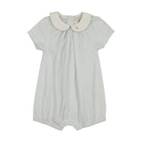 Mountain Meadow Boys Bubble Romper-Clear Blue