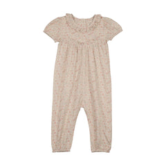 Sunny Blossoms Long Romper-Bud Pink