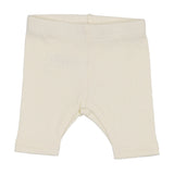 Basic Ribbed Shorts - Cream