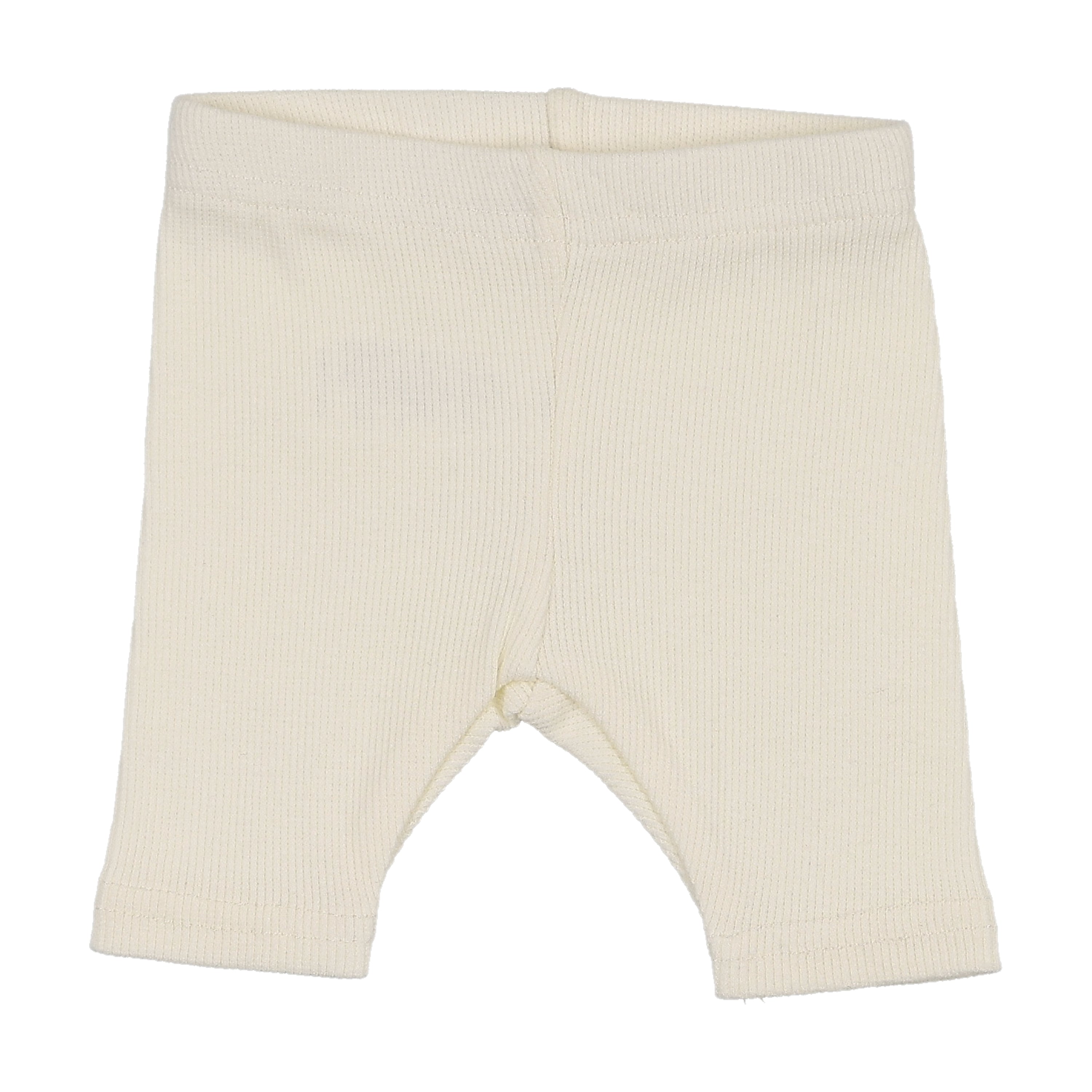 Basic Ribbed Shorts - Cream