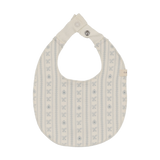 Sweetheart Muslin Bib-Cream/Lightblue