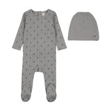 Striped Planes Footie Set-Lt Blu/Off Navy