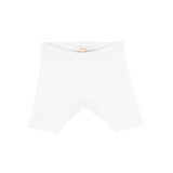 Basic Ribbed Shorts - White