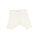 Basic Ribbed Shorts - Ivory