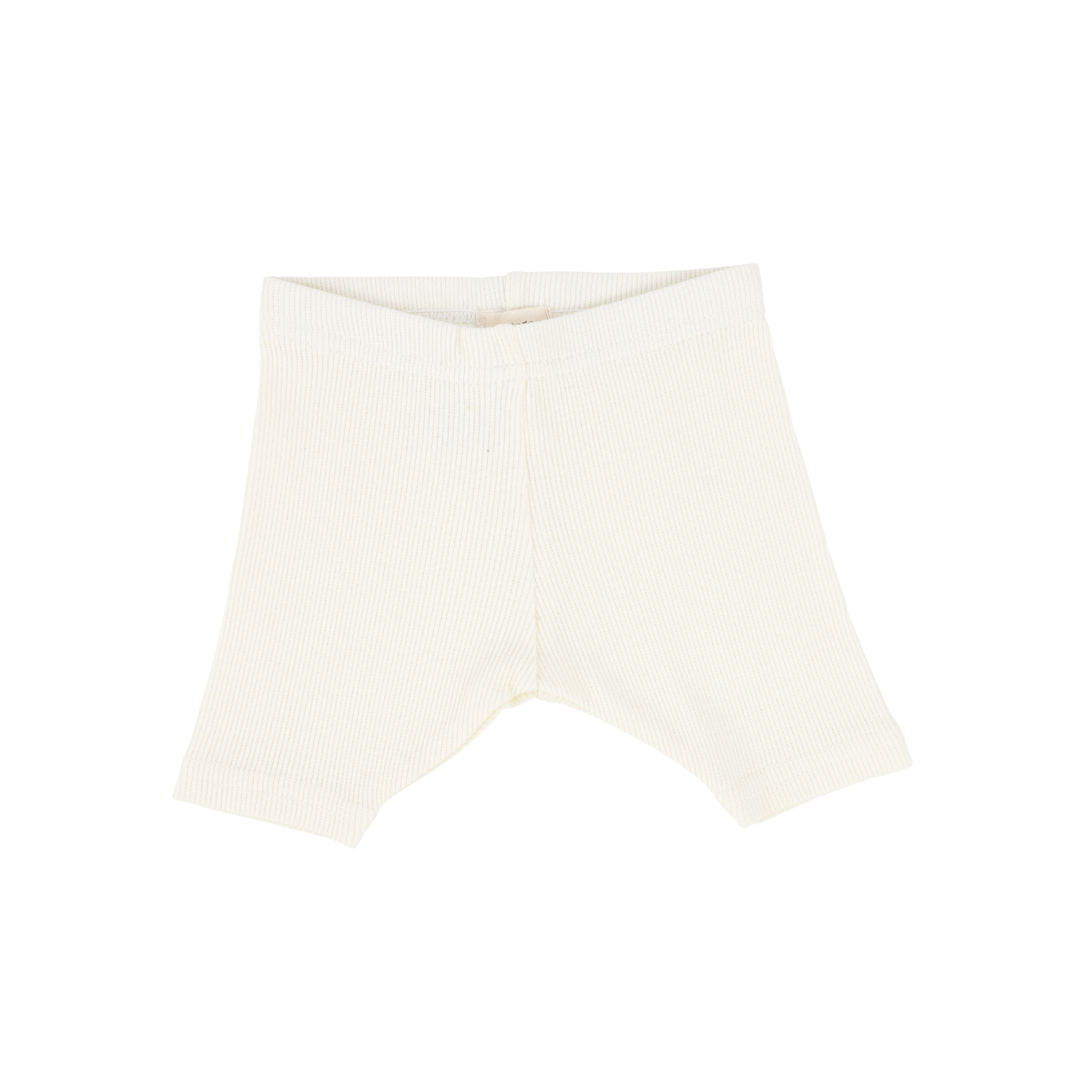 Basic Ribbed Shorts - Ivory