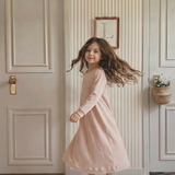 Velour Girls Nightgown-Pink Stripe