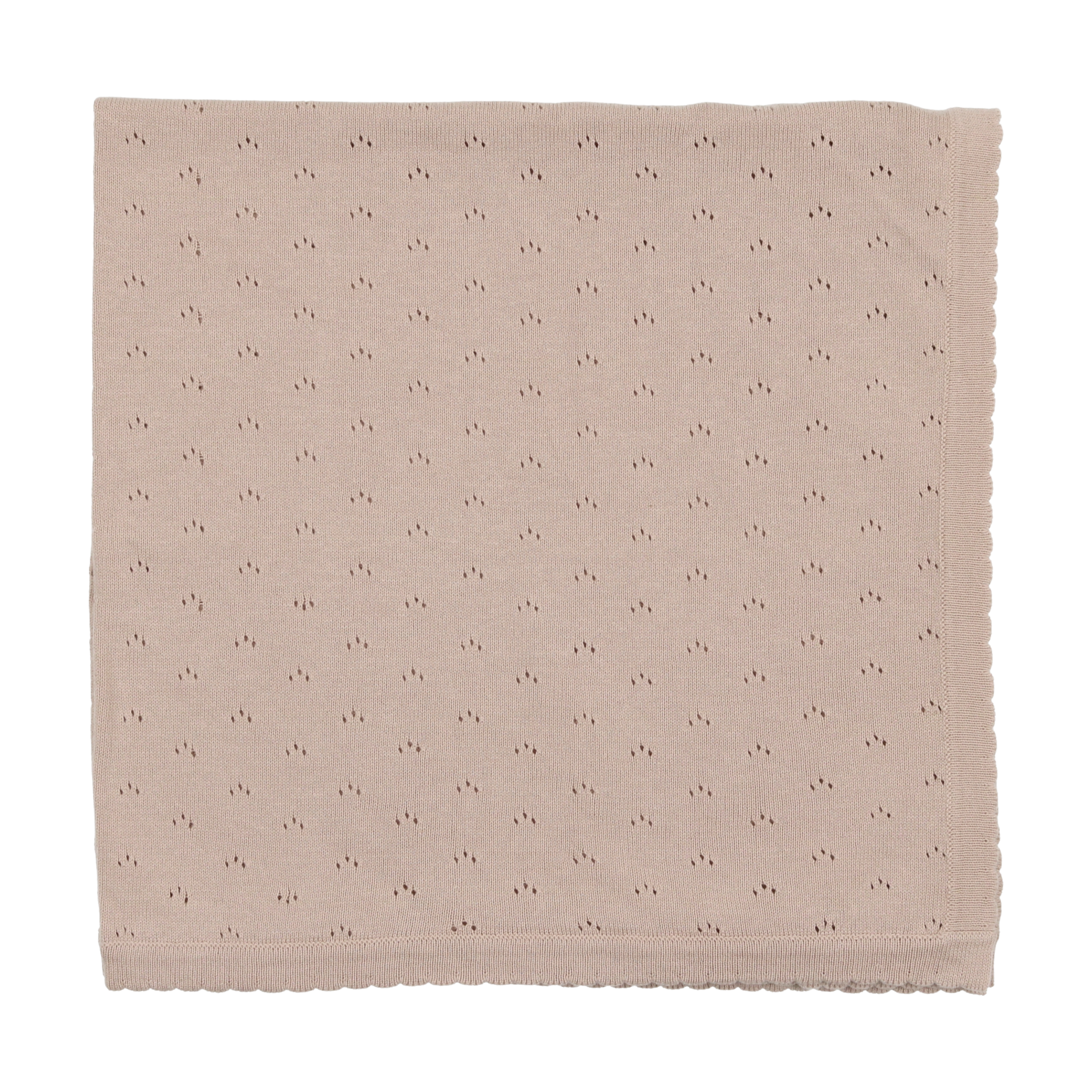 Ss22 Pointelle Knit Blanket