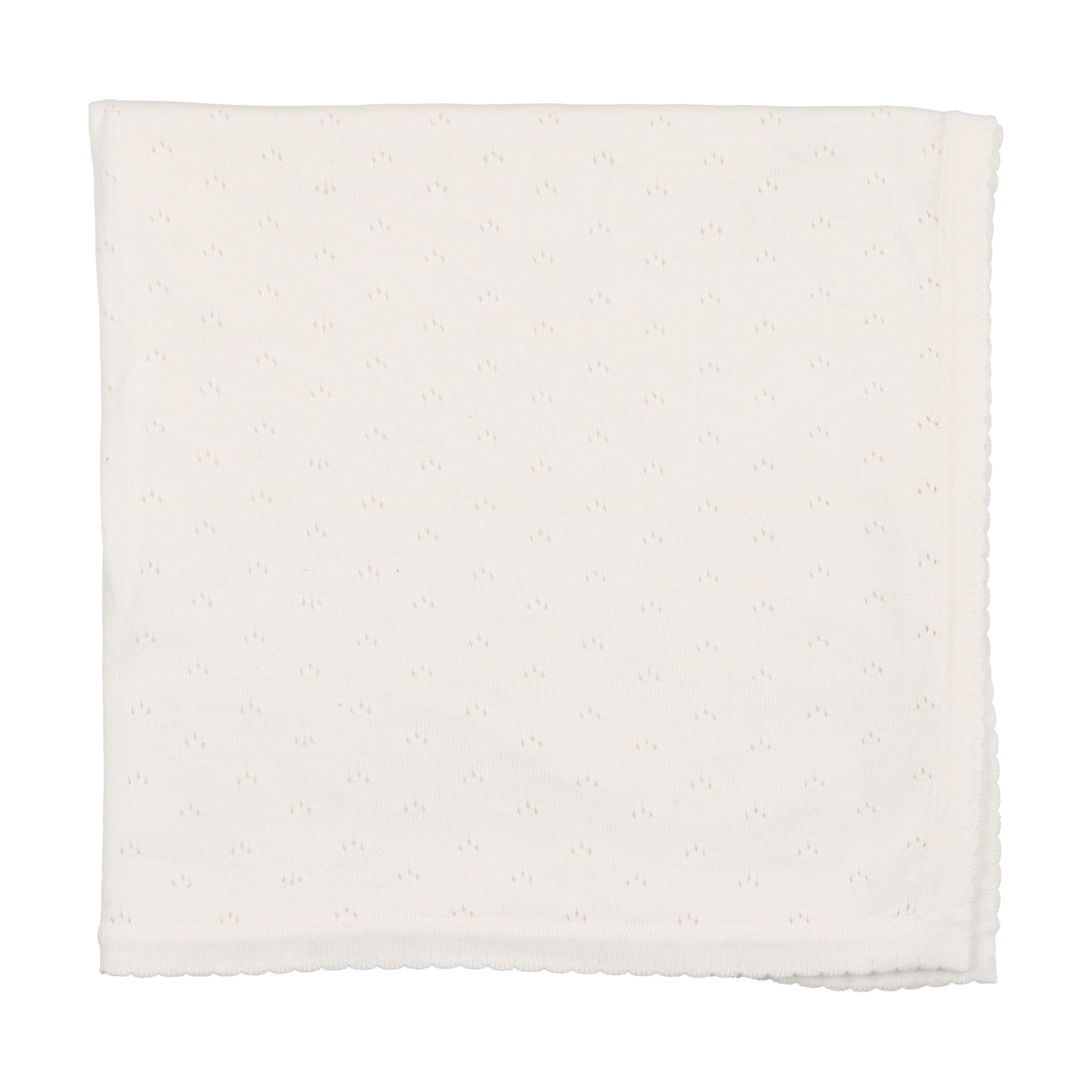 Ss22 Pointelle Knit Blanket