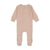 Velour Stripe Footie-Pink Stripe