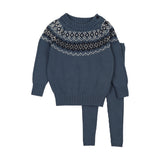 Heirloom Knits Toddler Boy Set-Dried Blue