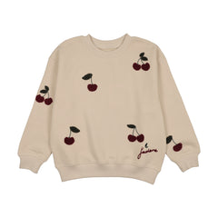 Cherry Patch Sweatshirt-Ecru