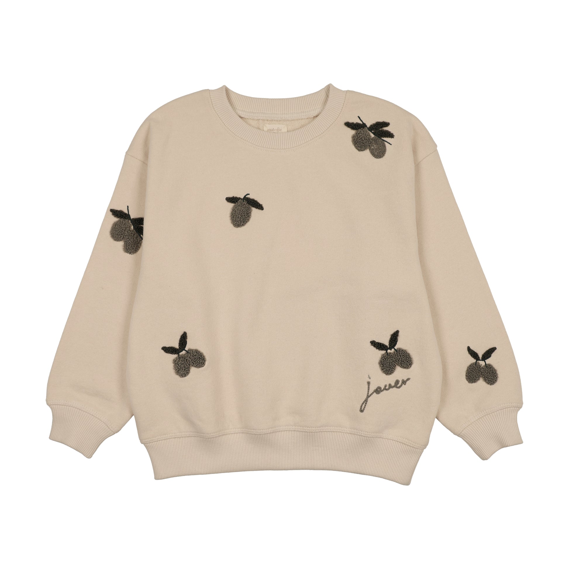 Olive Patch Sweatshirt Set