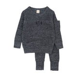 Marled Toddler Set Boy-Navy