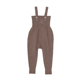 Knit Overalls-Misty Oat Heather