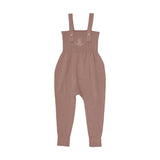 Knit Overalls-Dried Rose