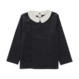 Velvet Blazer-Navy
