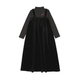 Mockneck Cherry Maxi-Black