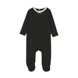 Tiny Twig Footie-Black Print