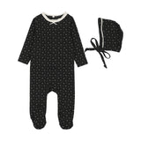 Tiny Twig Footie Set-Black Print