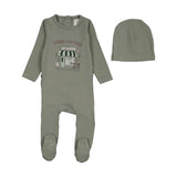 Cafe Footie Set-Dried Green
