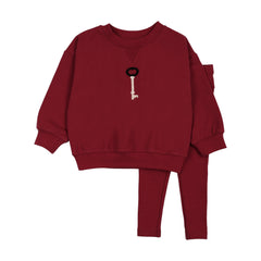 Limited Capsule Sweatshirt Set -Toddler-Deep Red