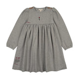 Limited Capsule Embroidered Dress-Light Gray Heather