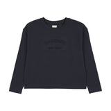 Denim Day Girls Boxy Tee-Navy